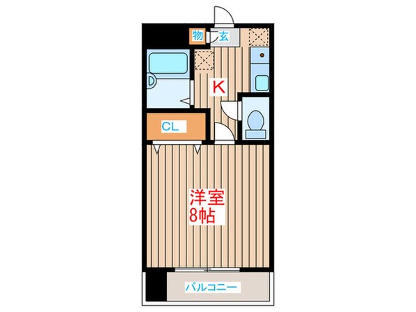 愛宕橋ﾊｲﾂの物件間取画像